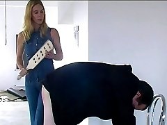 Caned to tears on her luscious bare ass - burning buttocks and hot streaming tears