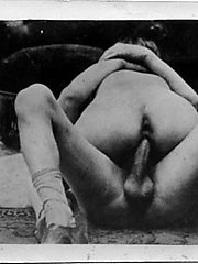 Vintage porn with guy penetrating moist nub slit