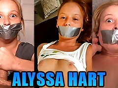 Lil Redhead Alyssa Hart Duct Tape Gagged In Three Hot Gag Fetish Videos