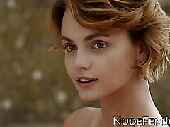 Gorgeous redhead teases with her natural tits and fragile pussy Gorgeous redhead teases with her natural tits and fragile pussy