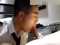 japanese moneyboy blowjob in uniform-Gay90.xyz
