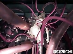 Asian 3d girl gets tentacle boned