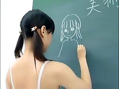 chinese schoolgirl nude in classroom