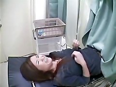 A fresh girl is inspected on the gynecological table in this hot medical hidden cam video