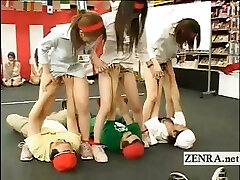 Japan employees play weird bizarre group blow-job sex game