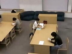 Asian college girl get fucked and facial on the library wc