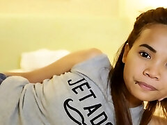 Petite hairy asian stretching her legs for a good fuck Petite hairy asian stretching her legs for a good fuck