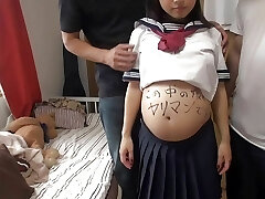 Damn, that's Filthy! Pregnant Rina Has to Leave Right Before Graduation Due to Pregnancy! (part 1)