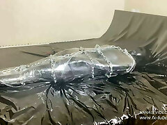 Bodysuit with 5 layers and mummification - Leather Gal