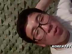 Korean nerds have fun at bedroom salon with naughty Korean babes