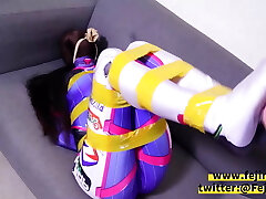 Fejira com. Hentai girl with breathplay and restrain bondage