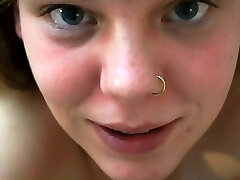 German 18yo Teen BBW with xxl tits and braces tears up herself