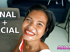 Anal and Facial for Happy Thai Cum Bi-atch