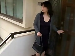 Horny Asian woman sucks and nails with a friend until he cums