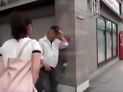 Shy Japanese Daddy pummels with petite girl.