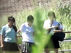 Asian school teens urinating Asian school teens urinating