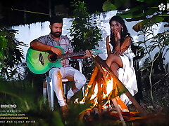 Night Outdoor Bonfire open fuckfest at night with StarSudipa and Jizz Shots ( Hindi Audio )