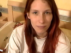 Natascha's anal defloration - Cuckold has to witness