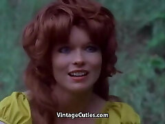 Redhead Pulverized in the Forest (1960s Vintage)