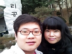 un couple coréen amateur baise en position de missionnaire classique devant la caméra