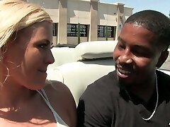 Sexy blonde Summer Day loves classic campers and massive black cocks