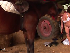 Old grandmother fucks with HUGE rubber cock Old grandmother fucks with HUGE rubber cock