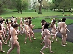 British naturist nymphs in groups 