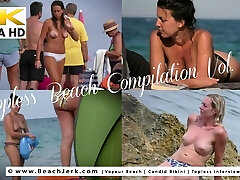 Bra-less beach compilation vol.67 - BeachJerk