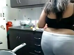 What's Cooking?..Sexy BBW Arse in the kitchen!