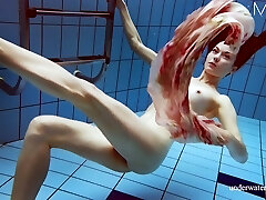 Sexy Italian nymph Martina underwater