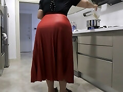 my stepmother's red skirt hardened my boner.