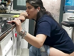 piss and farting a lot in the kitchen