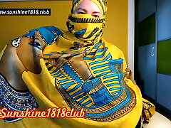 Arab Egyptian superslut in hijab big boobs cam 10 24