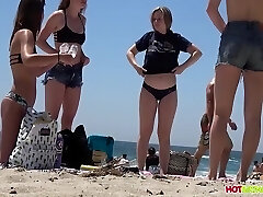 Amazing Teens, Thongs, Big Butts Spied On The Beach, Hidden Camera