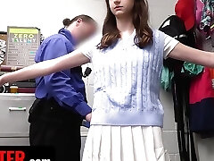 Ultra Adorable Shoplifting Crime Girl Climaxes Repeatedly While Having Sex With Officer - Shoplyfter