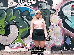 Public flashing real Sexdate with german chubby teenager slut