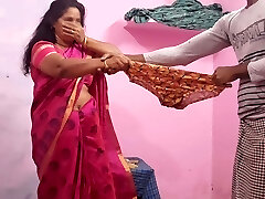 Aunty was arching down and reading something and I was toying with her underpants behind her and she spotted that I had sex with her.