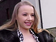 Cheeky teen Olivia Valentina having a hard sex with a xxl white manhood