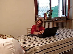 An Italian Tart Gets Fucked on the Sofa - Backstage