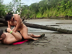 Plowing on the beach – WE WERE CAUGHT, but we keep porking