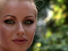 Eva Cifrov the steamy blonde Slovakian damsel poses naked in the courtyard