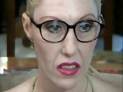POSH MATURE HOUSEWIFE WITH GLASSES Boinked BY HUGE White COCK