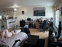 Amateur hidden cam webcam BBW sucks cock for facial