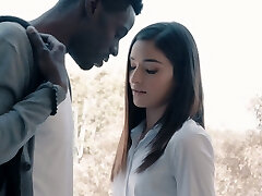 Palatable young sweetie Emily Willis is fucked rear end by black stud