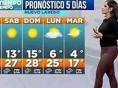 Karen Ramírez mind-blowing cameltoe en pantalon de spandex morado HD