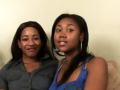 2 black amateur gfs first-ever time lesbian