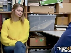 Nadya gets in grief for stealing when mall cop searches her cavities