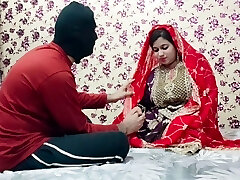 印度Suhagraat Sex_第一晚的婚礼浪漫性与印地文的声音