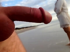 Public erection CFNM beach encounter between lady and male exhibitionist Public erection CFNM beach encounter between lady and male exhibitionist