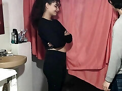 Beautiful Latina is fucked by her boyfriend's immense cock in multiple poses - Porno in Spanish